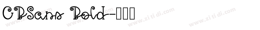 CBSans Bold字体转换